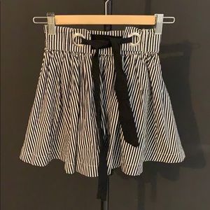 Striped bow skirt